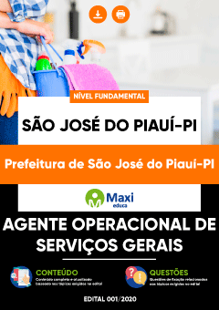 Apostila Prefeitura de São José do Piauí-PI - Agente Operacional de Serviços Gerais
