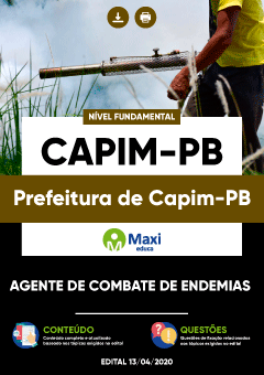 Apostila Prefeitura de Capim-PB - Agente de Combate de Endemias