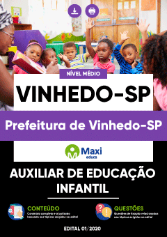 Apostila Prefeitura de Vinhedo-SP - Auxiliar de Educação Infantil