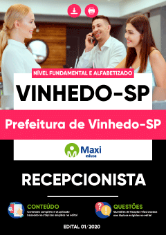 Apostila Prefeitura de Vinhedo-SP - Recepcionista
