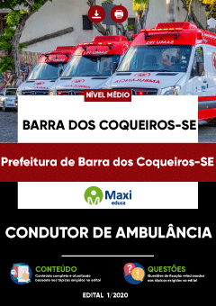 Apostila Prefeitura de Barra dos Coqueiros-SE - Condutor de Ambulância
