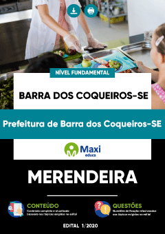 Apostila Prefeitura de Barra dos Coqueiros-SE - Merendeira
