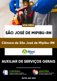 Apostila Câmara de São José de Mipibu-RN - Auxiliar de Serviços Gerais