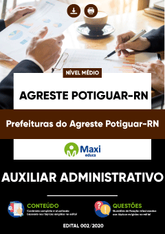 Apostilas Prefeituras do Agreste Potiguar-RN - Auxiliar Administrativo