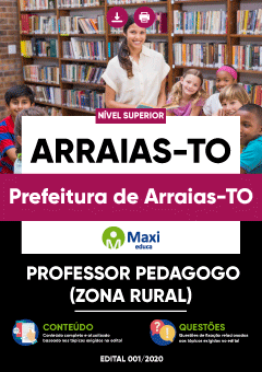 Apostila Prefeitura de Arraias-TO - Professor Pedagogo (Zona Rural)