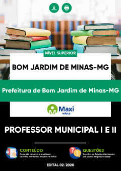 Apostila Prefeitura de Bom Jardim de Minas-MG - Professor Municipal I e II