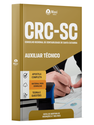 Apostila CRC SC 2025 - Auxiliar Técnico