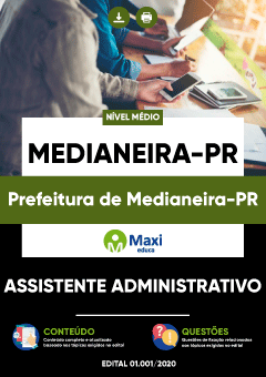 Apostila Prefeitura de Medianeira-PR - Assistente Administrativo