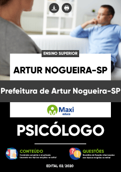Apostila Prefeitura de Artur Nogueira-SP - Psicólogo