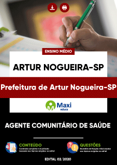 Apostila Prefeitura de Artur Nogueira-SP - Agente Comunitário de Saúde