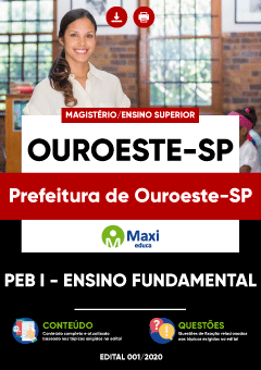 Apostila Prefeitura de Ouroeste-SP - PEB I - Ensino Fundamental