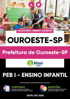 Apostila Prefeitura de Ouroeste-SP - PEB I - Ensino Infantil