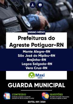 Apostilas Prefeituras do Agreste Potiguar-RN - Guarda Municipal