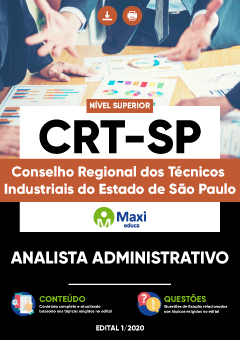 Apostila Conselho Regional dos Técnicos Industriais do Estado de São Paulo - CRT-SP - Analista Administrativo