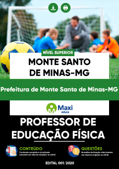 Apostila Prefeitura de Monte Santo de Minas-MG - Professor de Educação Física