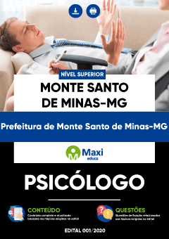 Apostila Prefeitura de Monte Santo de Minas-MG - Psicólogo