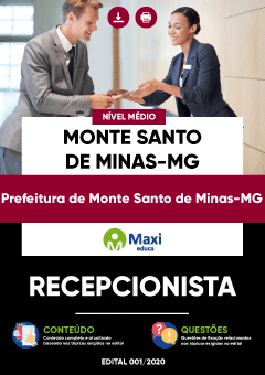 Apostila Prefeitura de Monte Santo de Minas-MG - Recepcionista