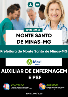 Apostila Prefeitura de Monte Santo de Minas-MG - Auxiliar de Enfermagem e PSF