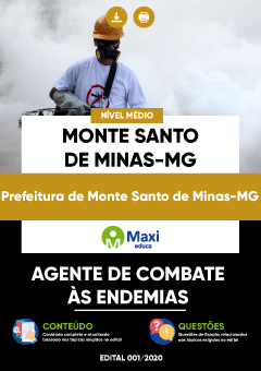 Apostila Prefeitura de Monte Santo de Minas-MG - Agente de Combate às Endemias