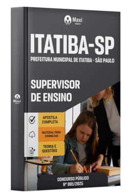 Apostila Prefeitura de Itatiba - SP 2025 - Supervisor de Ensino
