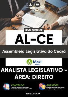 Apostila Assembleia Legislativa do Estado do Ceará-AL-CE - Analista Legislativo - Área: Direito