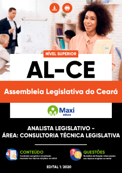 Apostila Assembleia Legislativa do Estado do Ceará-AL-CE - Analista Legislativo - Área: Consultoria Técnica Legislativa