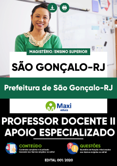 Apostila Prefeitura de São Gonçalo-RJ - Professor Docente II - Apoio Especializado