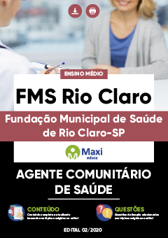 Apostila Fundação Municipal de Saúde de Rio Claro-SP - FMS Rio Claro - Agente Comunitário de Saúde