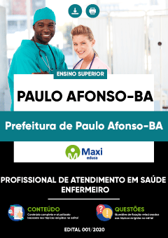 Apostila Prefeitura de Paulo Afonso-BA - Profissional de Atendimento em Saúde - Enfermeiro