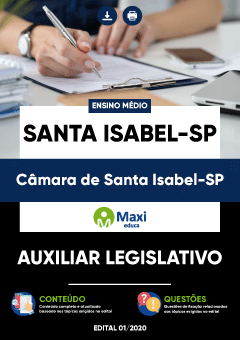 Apostila Câmara de Santa Isabel-SP - Auxiliar Legislativo