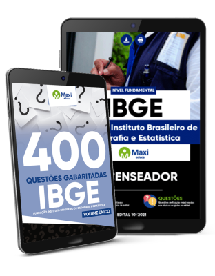 Apostila + 400 Questões Gabaritadas - Combo IBGE - Recenseador