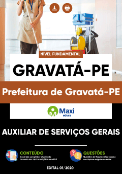 Apostila Prefeitura de Gravatá-PE - Auxiliar de Serviços Gerais