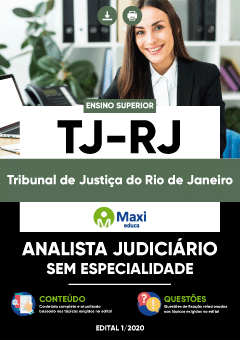 Apostila Tribunal de Justiça do Estado do Rio de Janeiro - TJ-RJ - Analista Judiciário - Sem Especialidade