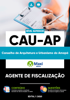 Apostila Conselho de Arquitetura e Urbanismo do Amapá - CAU-AP - Agente de Fiscalização