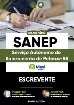 Apostila Serviço Autônomo de Saneamento de Pelotas-RS - SANEP - Escrevente