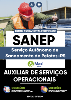 Apostila Serviço Autônomo de Saneamento de Pelotas-RS - SANEP - Auxiliar de Serviços Operacionais