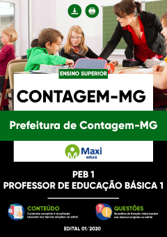 Apostila Prefeitura de Contagem-MG - PEB 1 (Professor de Educação Básica 1)