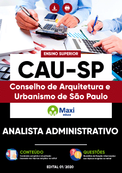 Apostila CAU-SP 2022 - Analista Administrativo