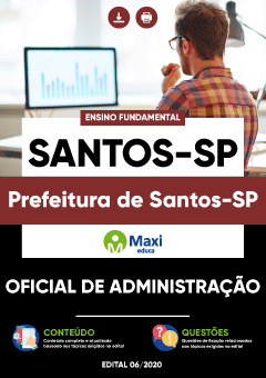 Apostila Prefeitura de Santos-SP - Oficial de Administração