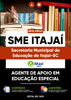 Apostila Secretaria Municipal de Educação de Itajaí-SC - SME Itajaí - Agente de Apoio em Educação Especial