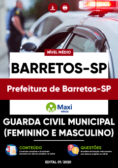 Apostila Prefeitura de Barretos-SP - Guarda Civil Municipal (Feminino e Masculino)