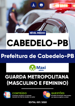 Apostila Prefeitura de Cabedelo-PB - Guarda Metropolitana (Masculino e Feminino)