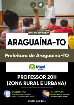 Apostila Prefeitura de Araguaína-TO - Professor 20h (Zona Rural e Urbana)