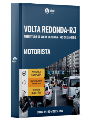 Apostila Prefeitura de Volta Redonda - RJ - 2025 - Motorista