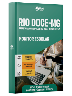 Apostila Prefeitura de Rio Doce - MG - 2025 - Monitor Escolar
