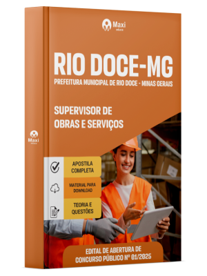 Apostila Prefeitura de Rio Doce - MG - 2025 - Supervisor de Obras e Serviços