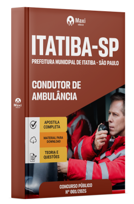 Apostila Prefeitura de Itatiba - SP 2025 - Condutor de Ambulância