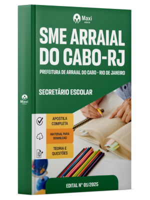 Apostila SME Arraial do Cabo - RJ - 2025 - Secretário Escolar