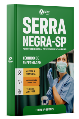 Apostila Prefeitura de Serra Negra-SP 2025 - Técnico De Enfermagem