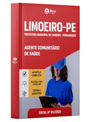 Apostila Prefeitura de Limoeiro - PE - 2025 - Agente Comunitário de Saúde